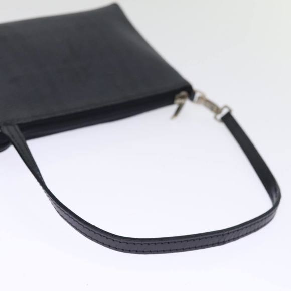 BURBERRY Nova Check Pouch PVC Leather Gray Auth bs14711 - Picture 7 of 16